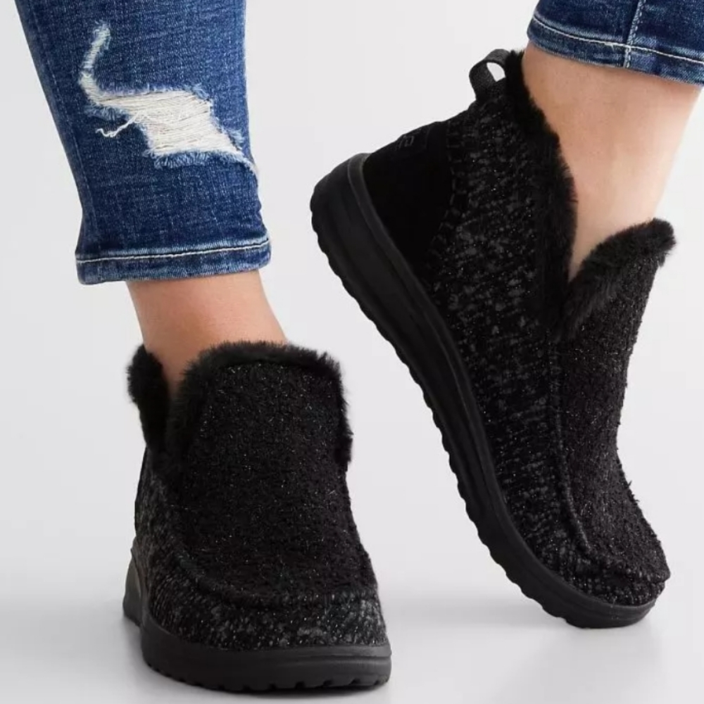 Hey Dude Charcoal Ankle Booties